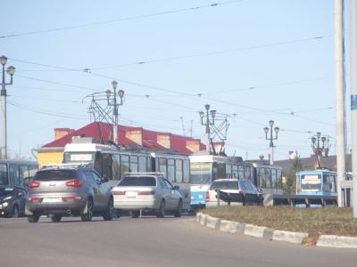 В Усть-Каменогорске по вине пассажира остановилось трамвайное движение | Усть-Каменогорск Noks.kz