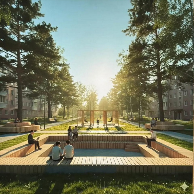 В городе Алтае появится новый парк в районе Квартала