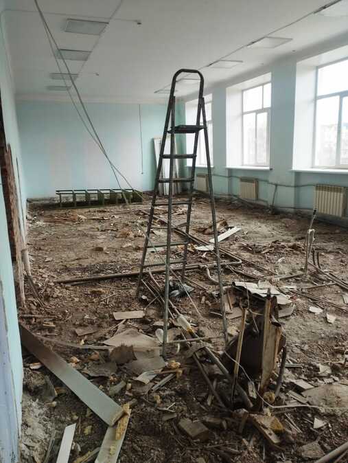 В школе № 14 Риддера начался капитальный ремонт