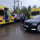 В ВКО произошла авария с машиной скорой помощи