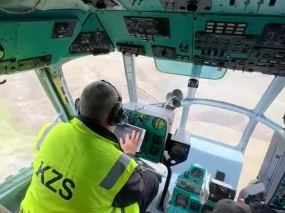 В ВКО в тушении пожара в Зайсанском районе задействовали два вертолета | Происшествия Noks.kz