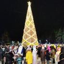 В Риддере зажгли огни на главной новогодней ёлке