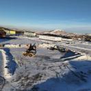 В Пятом микрорайоне Риддера сделали новогодний городок с катком и елкой